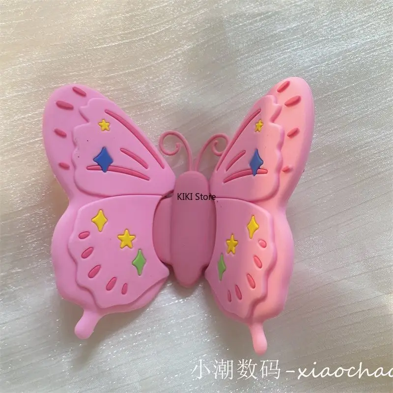 Rosa Handyständer Butterfly Bee Dreidimensionaler Ständer Silikon Faltpaste