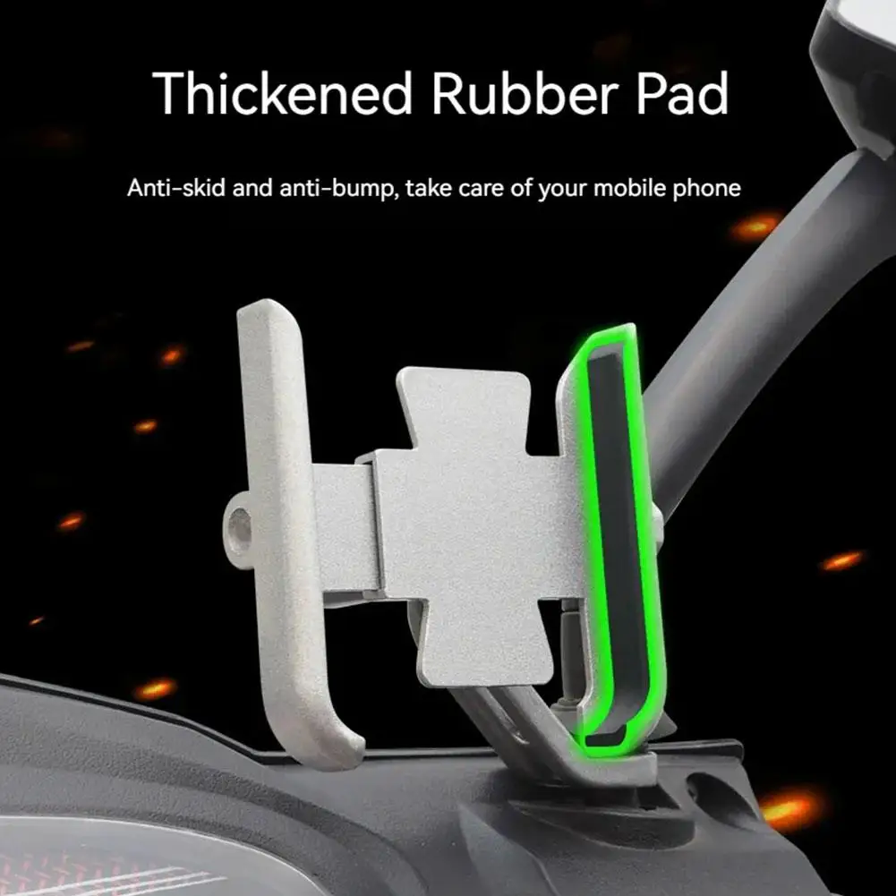 

Aluminum Alloy Bike Phone Holder 360 Rotation Mobilephone Bicycle Handlebar Support Road Motorcycle Accessories F3d4