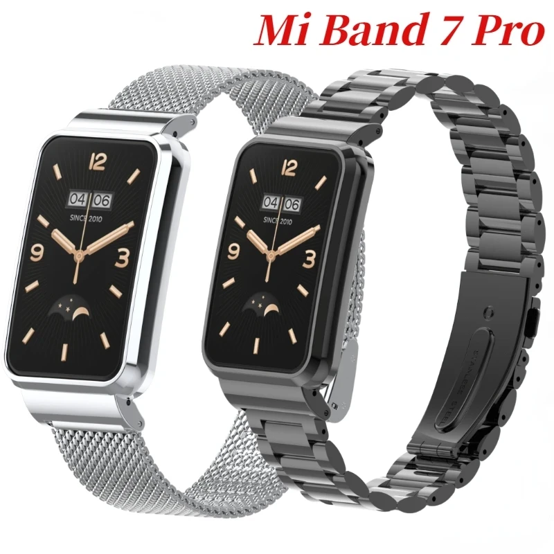 

Luxury metal belt +Case For Xiaomi Mi Band 7 Pro Stainless Steel Bracelet Miband 7 Pro Wristband Replacement parts Correa