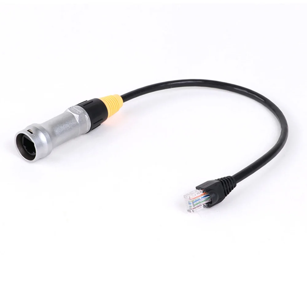 RJ45 Ethernet Extension Cable,RJ45 CAT6 Female Panel Mount Socket to UTP RJ45 8P8C CAT5/6 Male Connector LAN Network Adapter