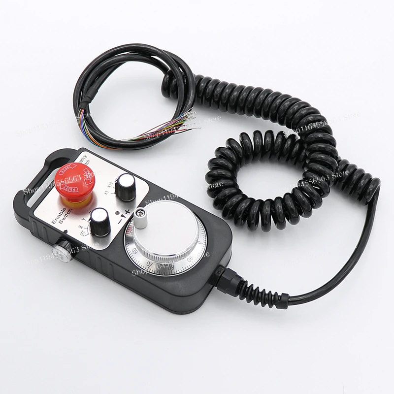 Manual Pulse Generator 4 Axis  Emergency Stop Pendant Handwheel 5V  Controller