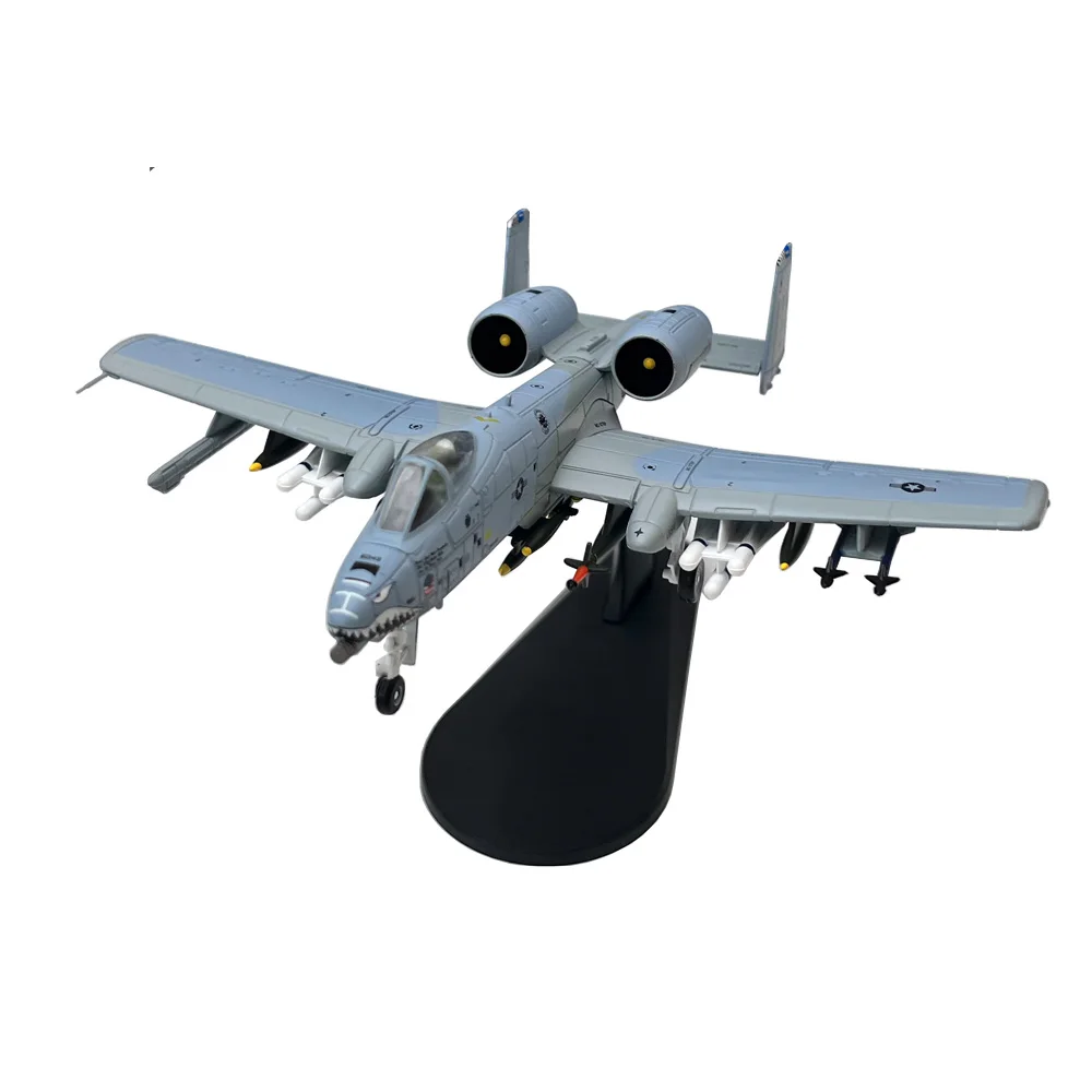 Diecast Metal Aircraft Model for Children, US A-10, A10 Thunderbolt II, Warthog, Attack Plane, Fighter, Boy Toy Gift, Escala 1:100