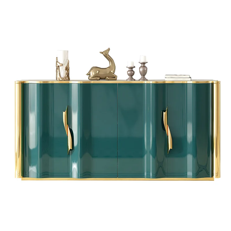 

Postmodern light luxury door cabinet entry foyer decorative cabinet creative floor against the wall side cabinet baking paint
