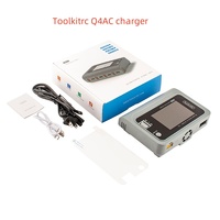 ToolkitRC Q4AC charger XT60 Adapters IPS Bright With Clear Wide Angle Display 4x50w 5A AC 100W 4 Port DC Smart Discharger