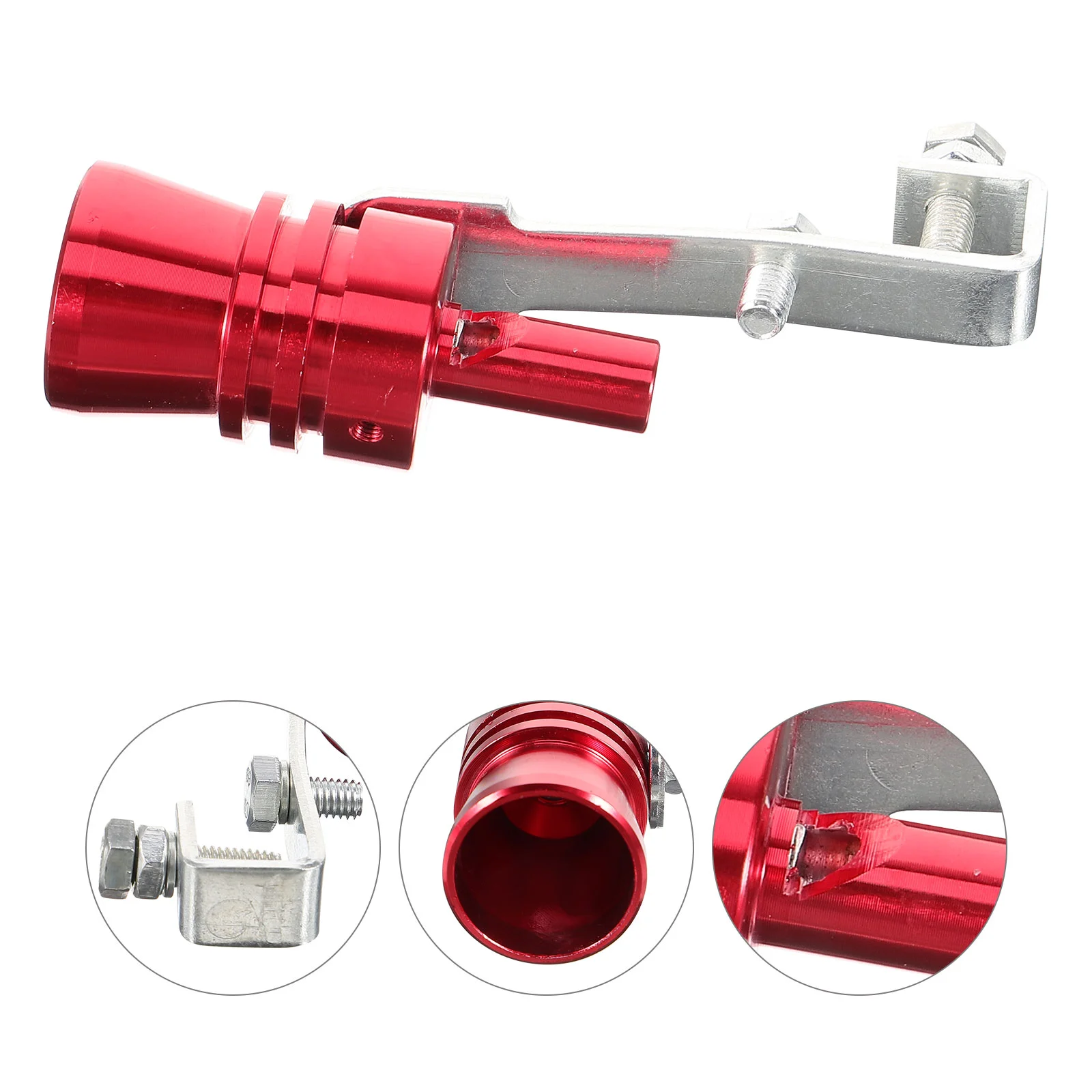 2 Pcs Automotive Exhaust Whistle Dual Tip Car Turning Turbines Sound Pipe Decorative Muffler Aluminum Alloy Sounds Honk