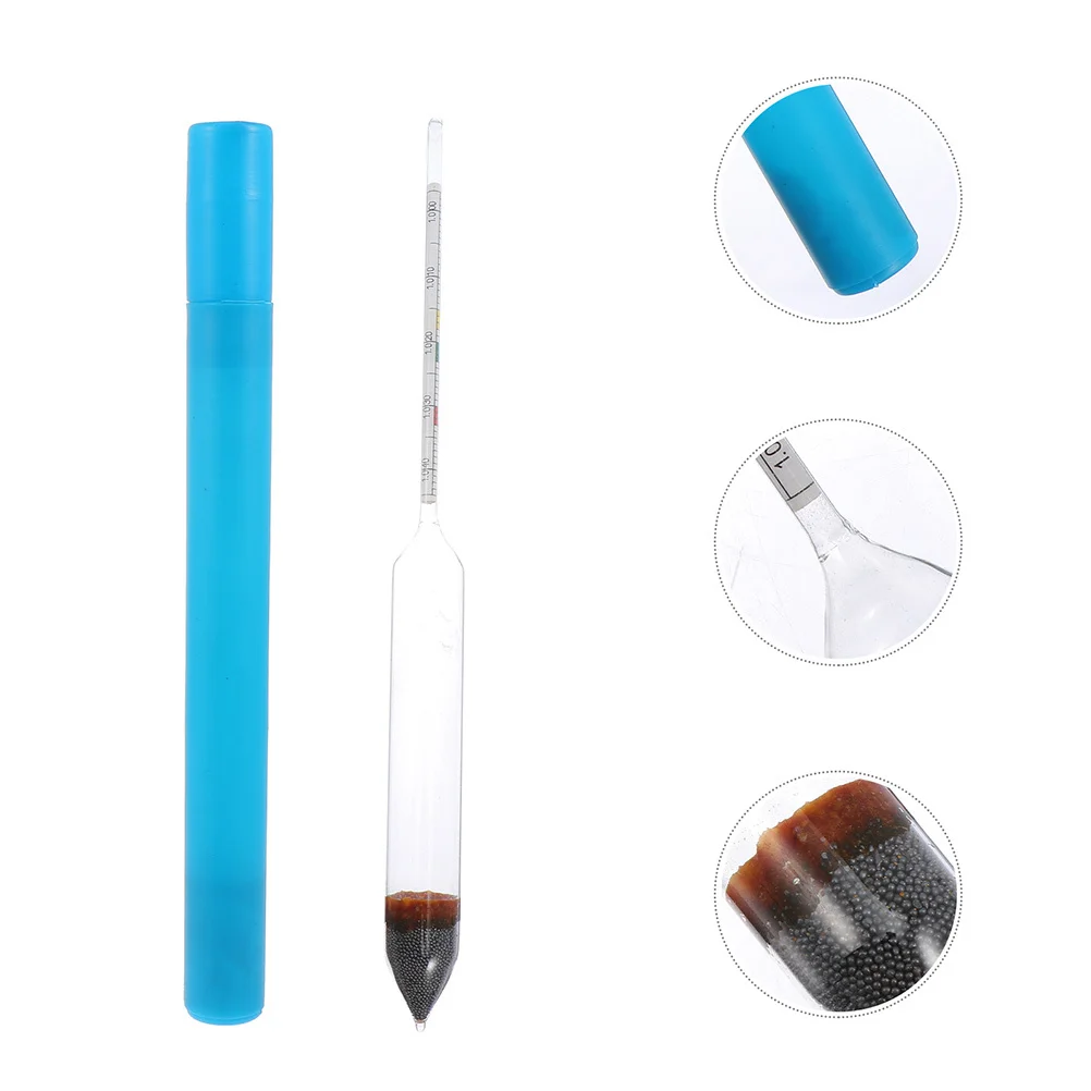 

2Pcs Sea Saltwater Hydrometer Glass High Durability Aquarium Tester Fish Tank Meter Practical Use
