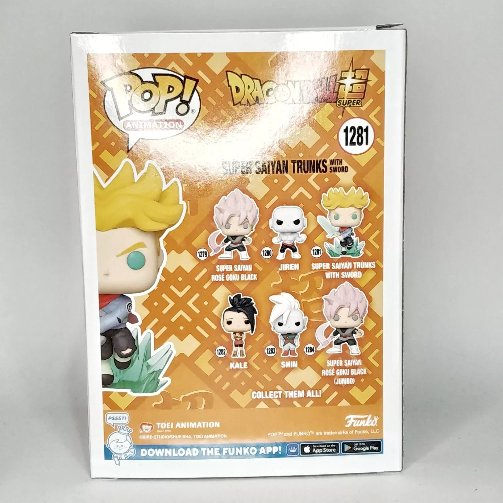 Tronchi Super Saiyan Con Spada # 1281 Dragon Ball Super Anime Figure FUNKO POP Figurine da collezione in edizione limitata, regalo giocattolo
