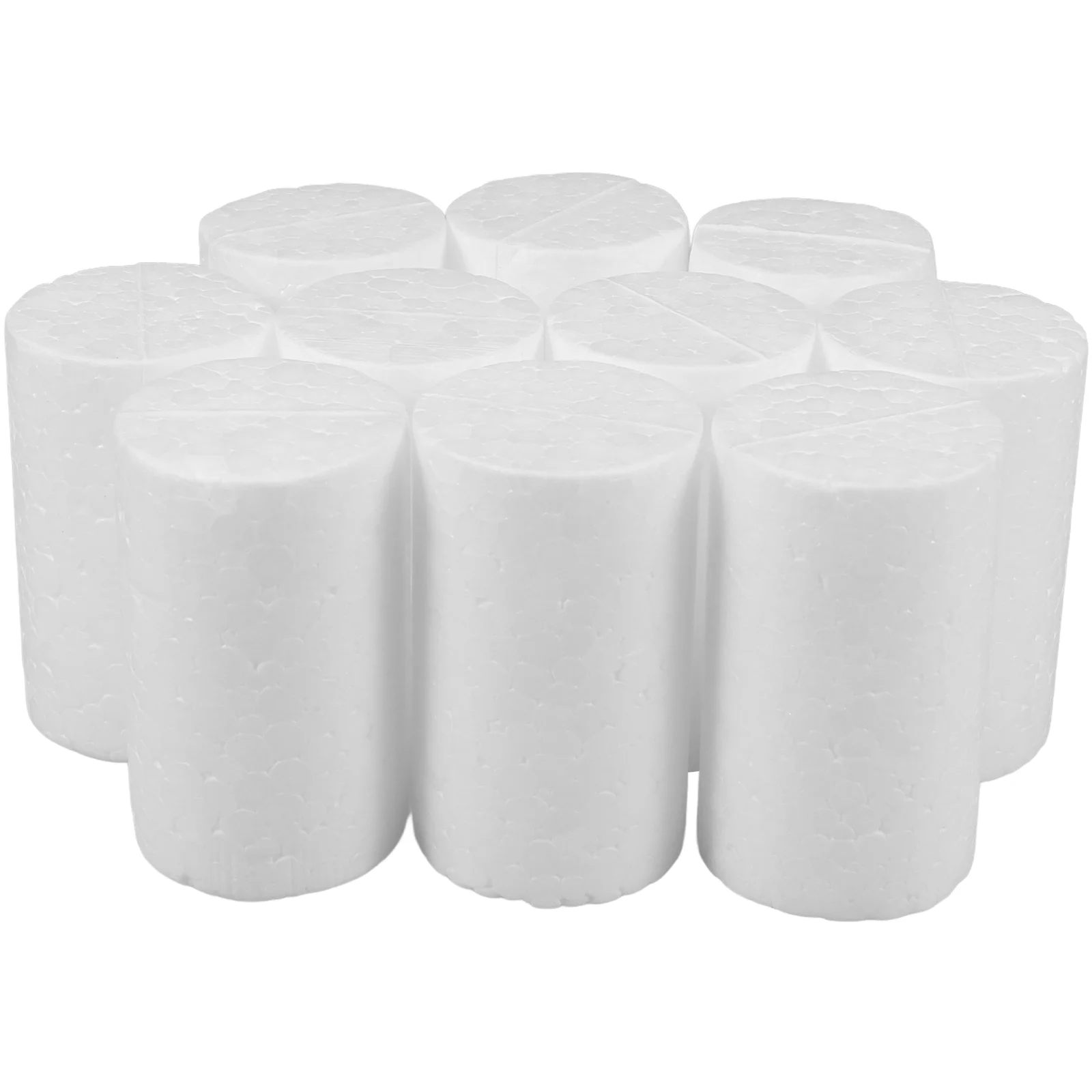 

10Pcs White Foam Foam Cylinders Craft Foam Diy Crafts Polystyrene Cylinder Decorating Carving Painting Cylinders Ornamen