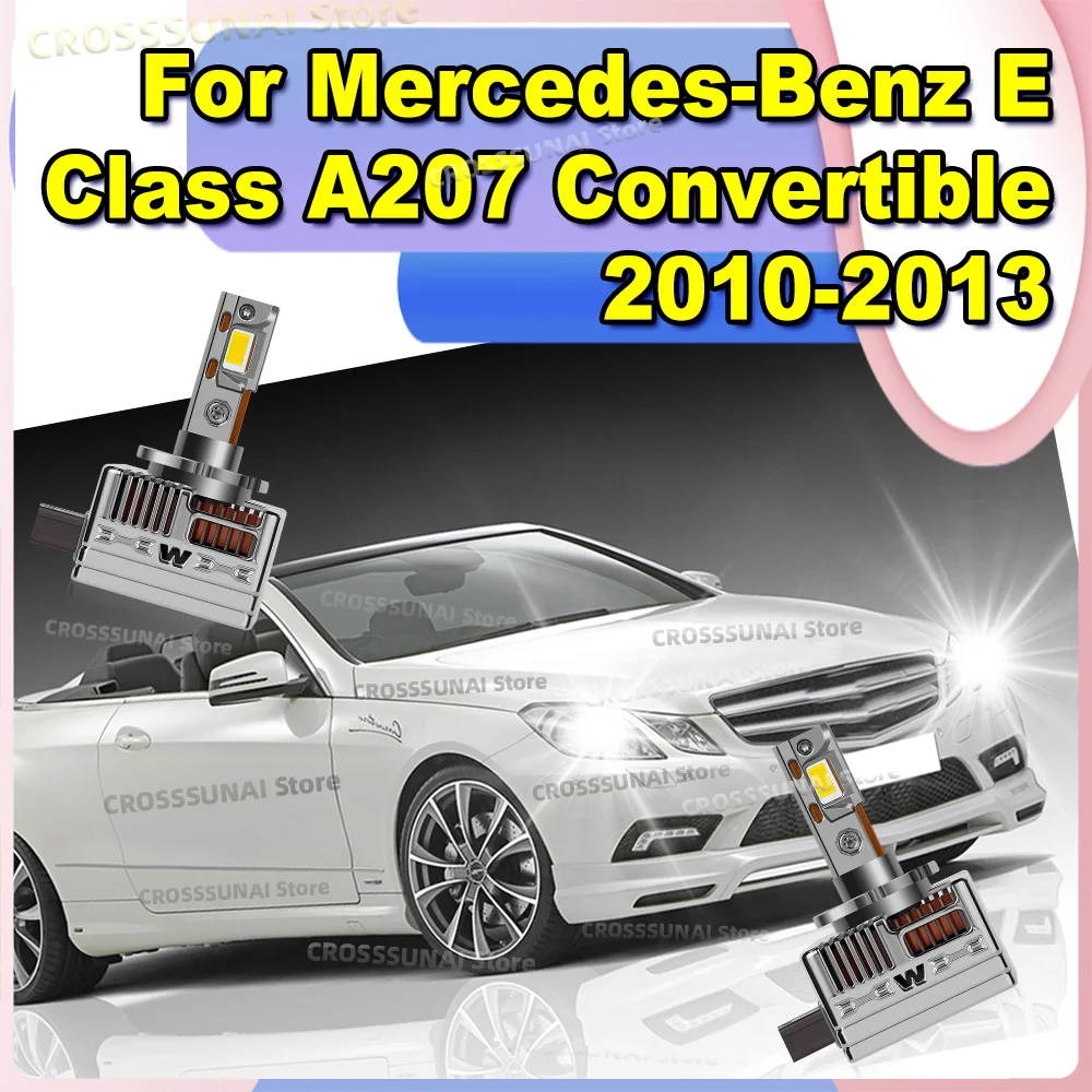 

LED Canbus Headlight Bulbs 6000K 50000LM Xenon Bulbs Replacement For Mercedes Benz E Class A207 Convertible 2010 2011 2012 2013