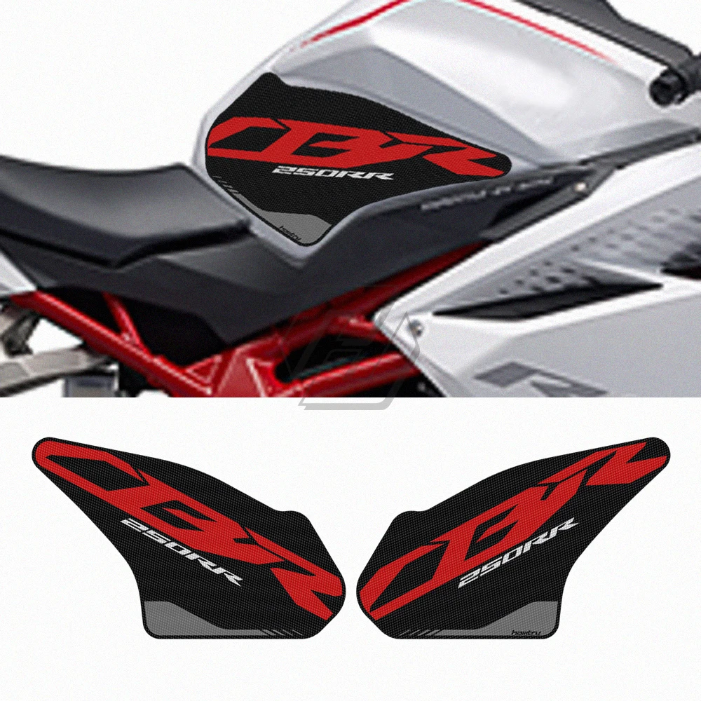 Tanque Grip Traction Pad para Honda CBR 250RR, almofada lateral, esteira de proteção, adesivo no joelho, 2017-2021