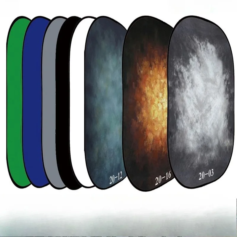 

Green cloth cutout background plate, double-sided folding background plate