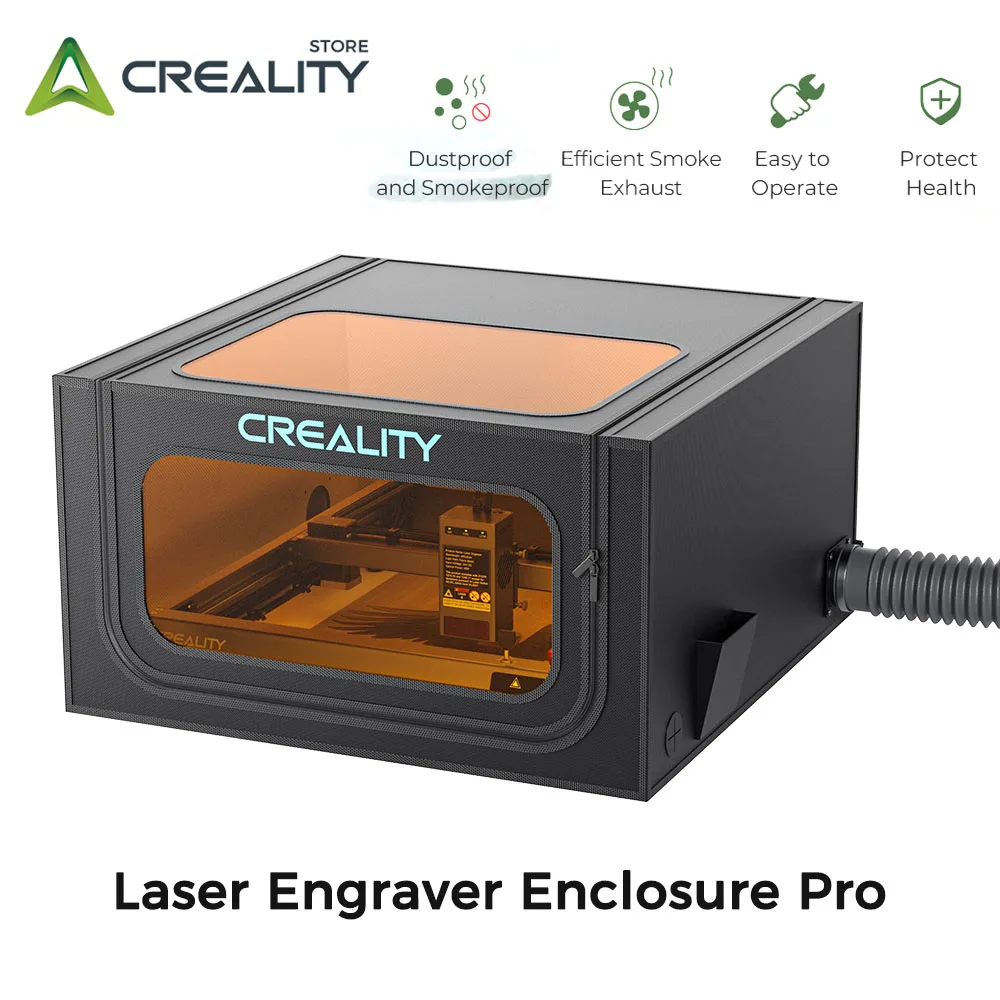 Creality Laser Engraver Enclosure Pro Eye Protection Vent for CNC Engraving Machine Protective Cover 720 X 720 X 400mm Original