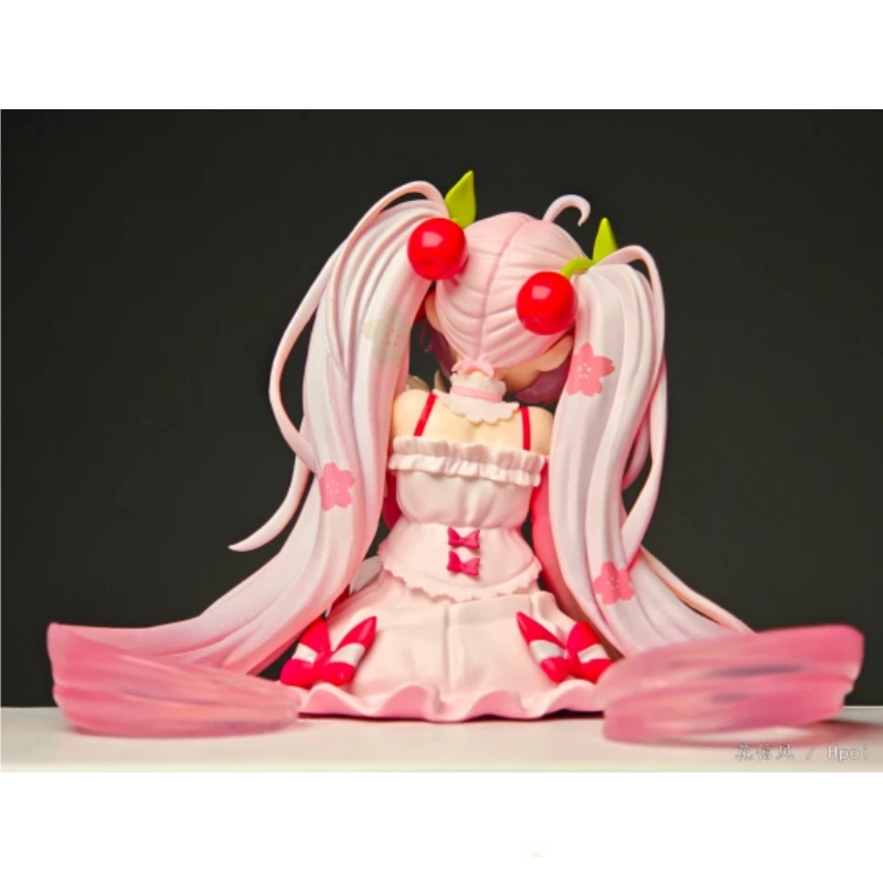 在庫ありヌードルストッパー初音ミク-桜ミク2025-ver-pvc-14cmアニメアクションフィギュアモデルコレクションおもちゃ