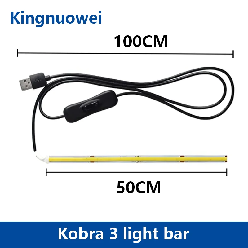 Kobra 3 piezas de mejora tira de luz 5V superbrillante para Anycubic Kobra 3 accesorios combinados bambu A1 MINI luz de relleno para máquina de coser