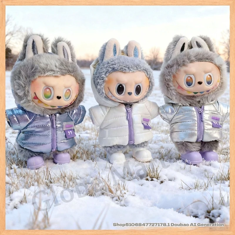 

Сменные комплекты одежды для кукол Labubu, Новое зимнее поступление, пуховик для куклы 1-го/2, 3-го поколения, одежда для кукол Labubu