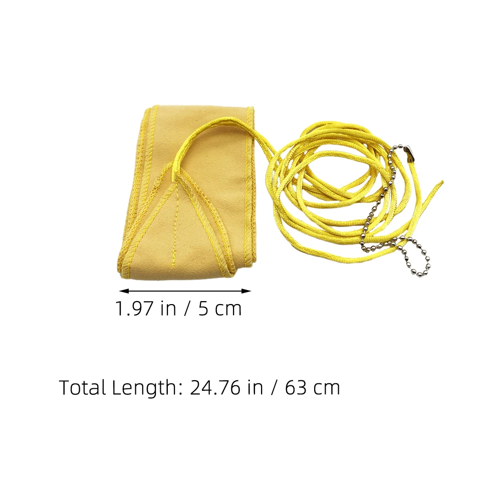 

Saxophone Cleaning Tape Flute Polishing Cloth Instrument Cigarette Holder for Clarinet Double-sided Fleece Alto