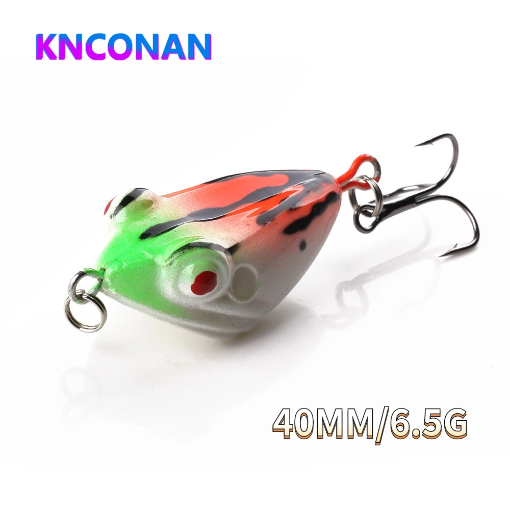 

40MM 6.5G Frog Plastic Fishing Hard Bait 4cm Frog Lure Water Artificial Wobbler Bait Snakeheaded fish