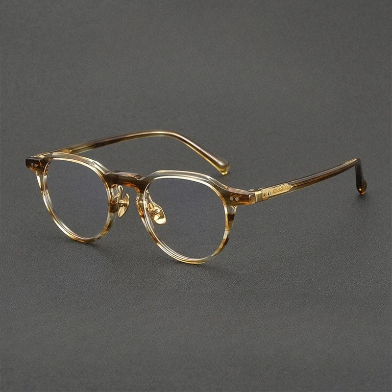 

Japanese Retro Plate Glasses Frame KMP.2507 Oval Frame Fashion Commuter Plain Frame Can Be Matched with Degrees