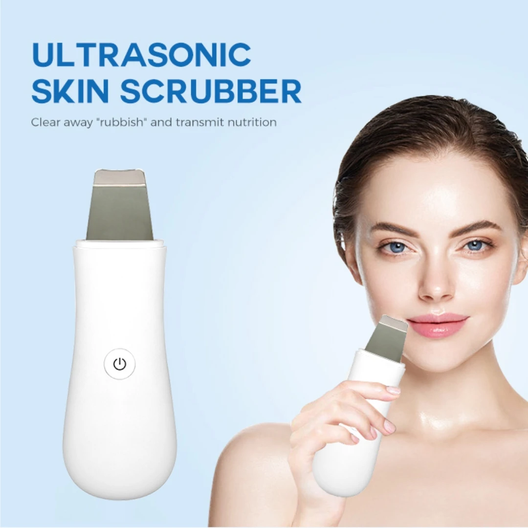Depurador de piel ultrasónico, máquina peladora ultrasónica eléctrica de 25kHz, limpiador Facial de vibración profunda, eliminación de acné, limpiador de espinillas
