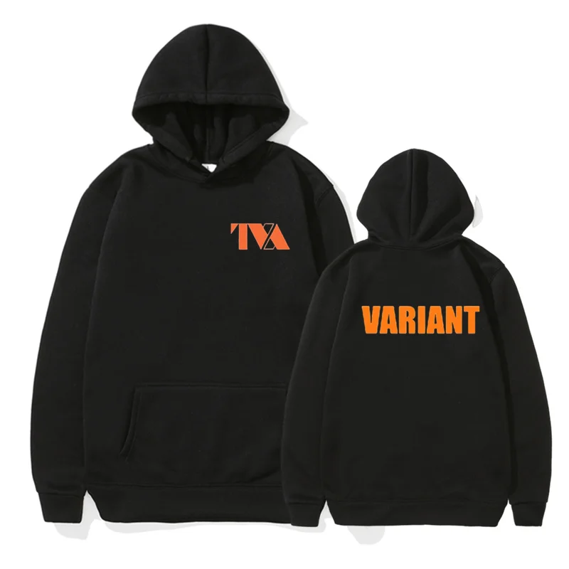 LOKI Hoodie Pria Wanita, TVA varian huruf cetak Streetwear Hoodie ukuran besar unisex