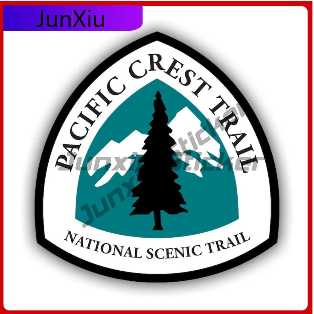 

Bold Retro Pacific Crest Trail National Scenic Sticker Decal American Made Uv Protected Pct Sign Hike Hiking Historic Explore
