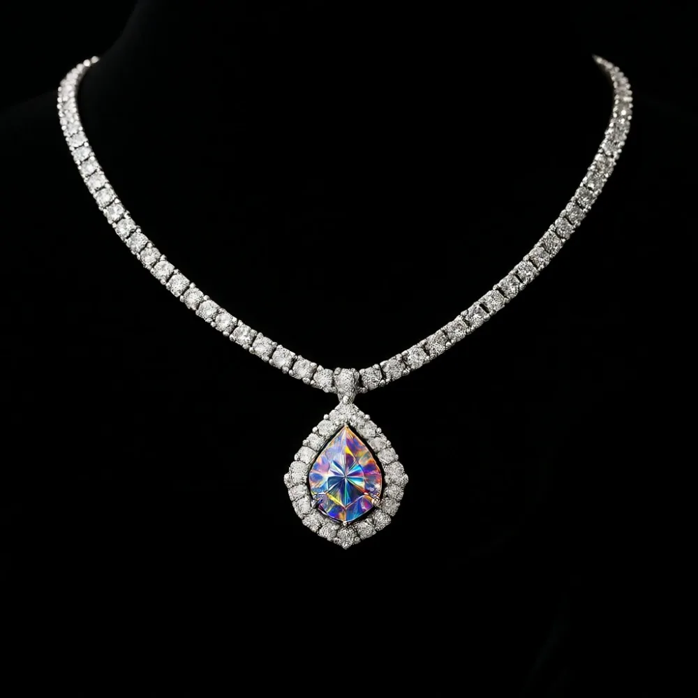 

Регулируемое теннисное колье с позолотой 18K и кубическим цирконием, блестящее, простое, элегантное, для женщин