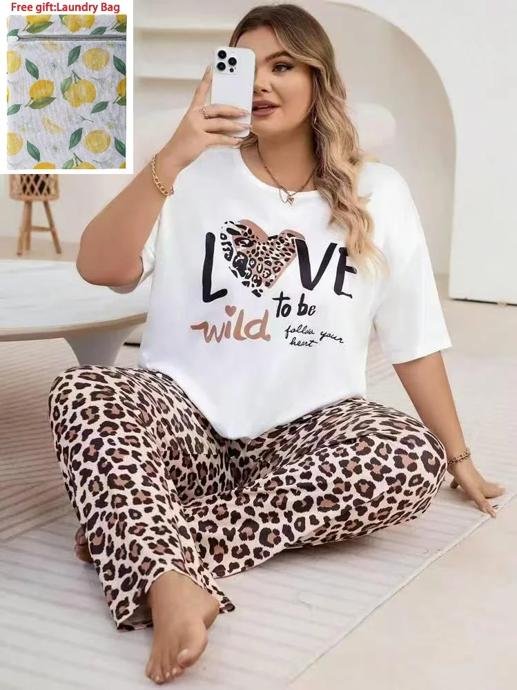 

Manufacturer direct sales cross-border popular sleepwear women's summer short sleeved pants two-piece set comfortable T-shirt ho