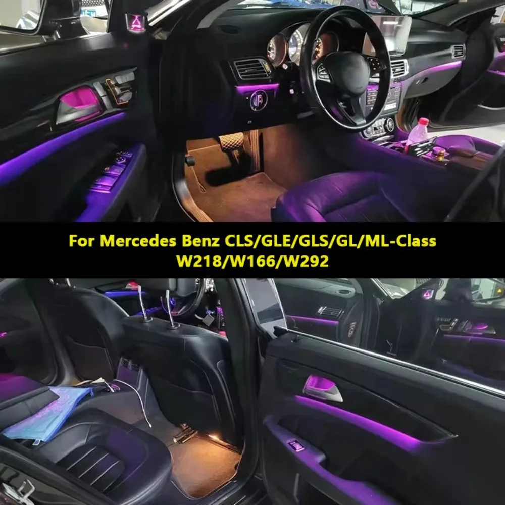 12 Colors A-Pillar Hourglass Tweeter LED Light Kit for Mercedes Benz GLE/GLS/GL/ML-Class W166 New Condition