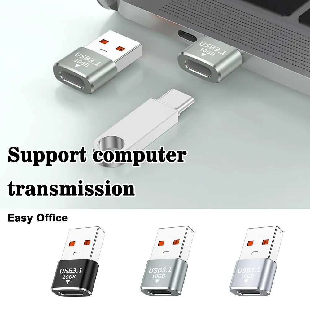 USB3.1 To Type-C Adapter 120W Fast Charge Cable C Female To Phone Adapter Rate A Mobile Male Transfer 10Gb R4P9