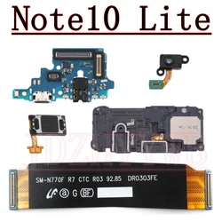 Charging Port Board For Samsung Note10 Lite SM-N770F/DS Earpiece Loudspeaker Fingerprint Sensor Motherboard Flex Cable