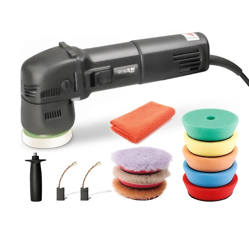 Orbital Car Polisher 3 Inch 10mm/780W Variable Speed Orbit Dual Action Polisher Auto Detailing Tools With DA Polishing Pads