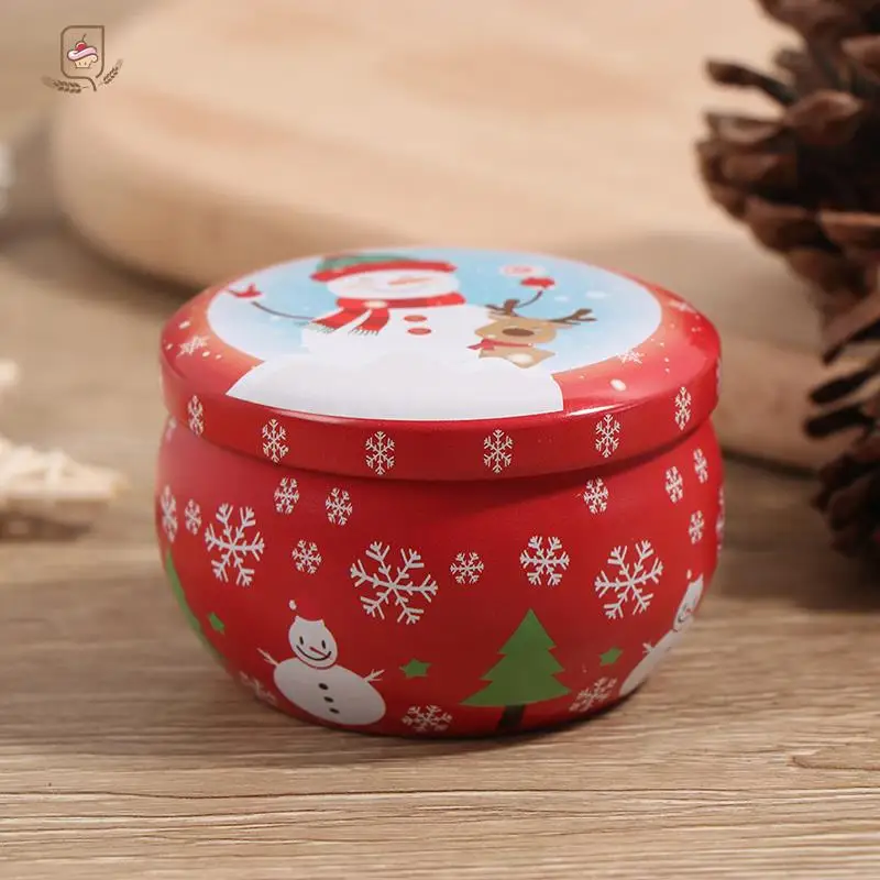 2.2OZ Christmas Mini Sealed Jar Packing Boxes Jewelry Candy Box Small Storage Boxes Cans Coin Earrings Gift Box