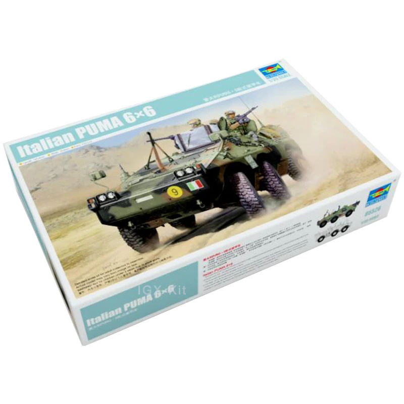 

Trumpeter 05526 1/35 Italian 6x6 AFV Wheeled Armored Fighting Vehicle Car Military Plastic Assembly Toy Model Building Kit