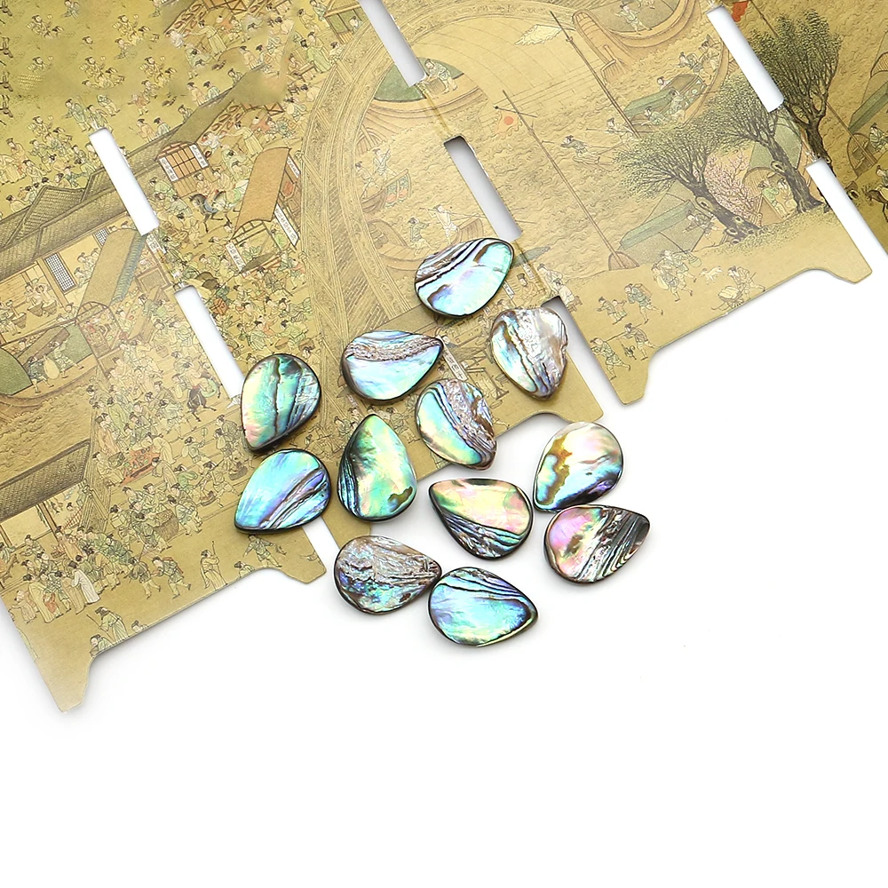 natural-iridescent-abalone-shell-teardrop-shaped-irregular-horizontal-hole-loose-beads-diy-jewelry-beading-materials-accessories