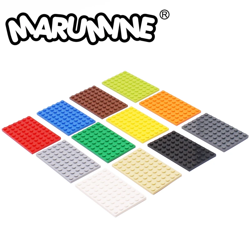 

Набор строительных блоков Marumine 6x10, 5 шт., 3033, Классическая база, аксессуары для длинного тела, MOC, архитектурные Детали пазлов, игрушка
