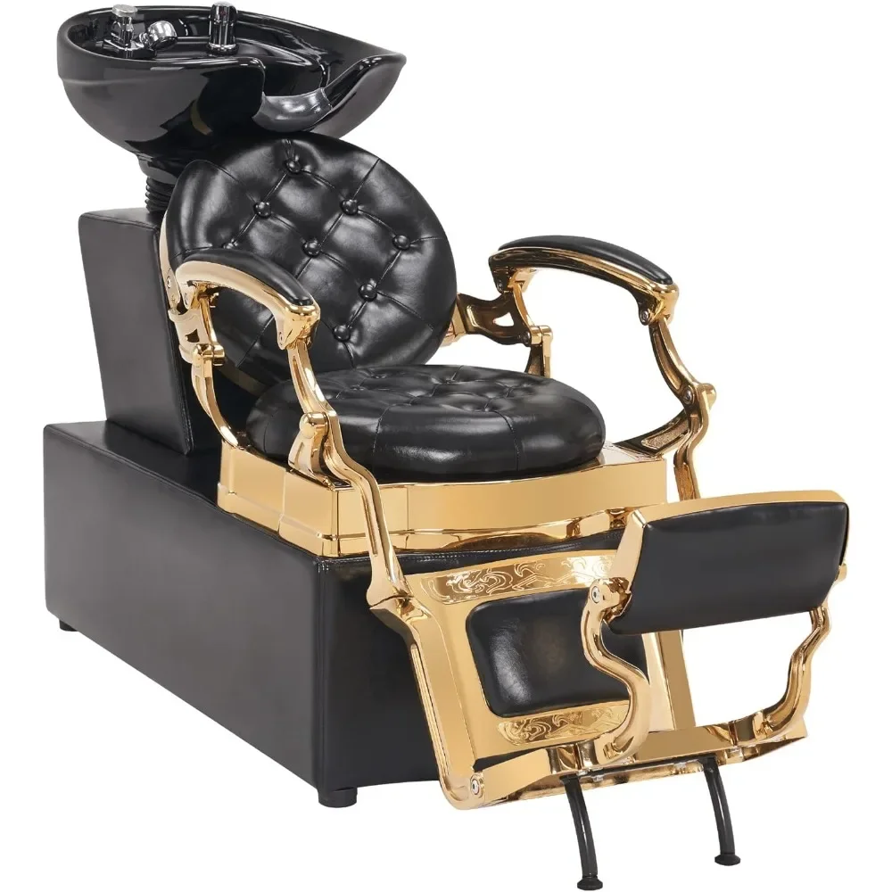 Chaise à shampoing de style vintage, peut rendre votre salon de coiffure plus classique, rétro et élégant