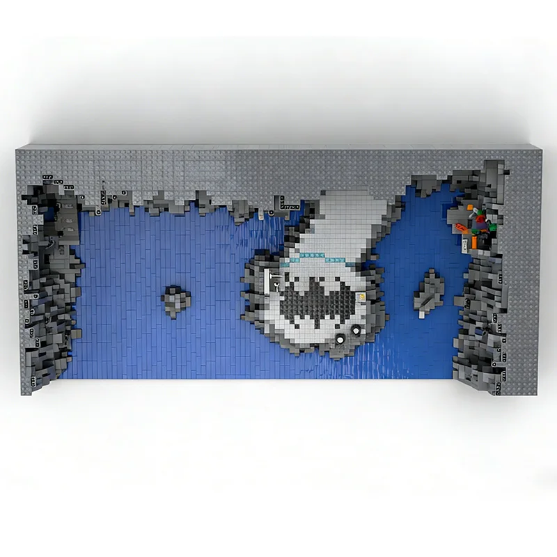 6353ピース 組み立て式バットケイブMOCカスタマイズモジュラービルディングブロックブリック教育モデルテクノロジーDIY男の子向け組み立ておもちゃギフト