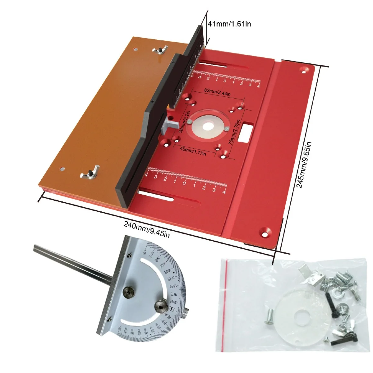 For Precision Woodworking Router and Adjustable Workbench for Carpentry Projects Alloy Build Gold Color 28x26x5cm