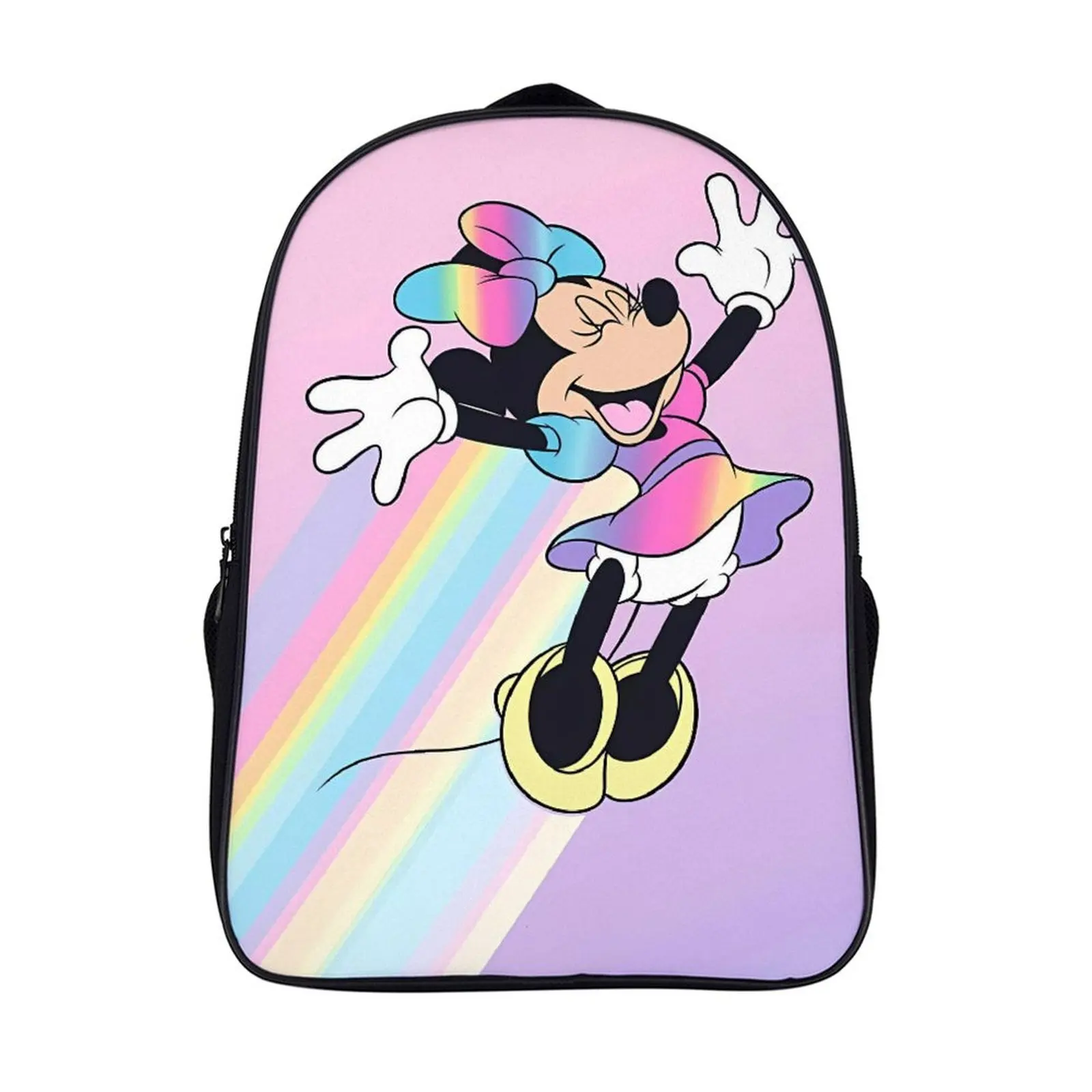 

Fashion Student's Backpack Cartoon Disney Minnie Mouse School Bag 16 Inch 2 Compartment Backpack Student Schoolbag