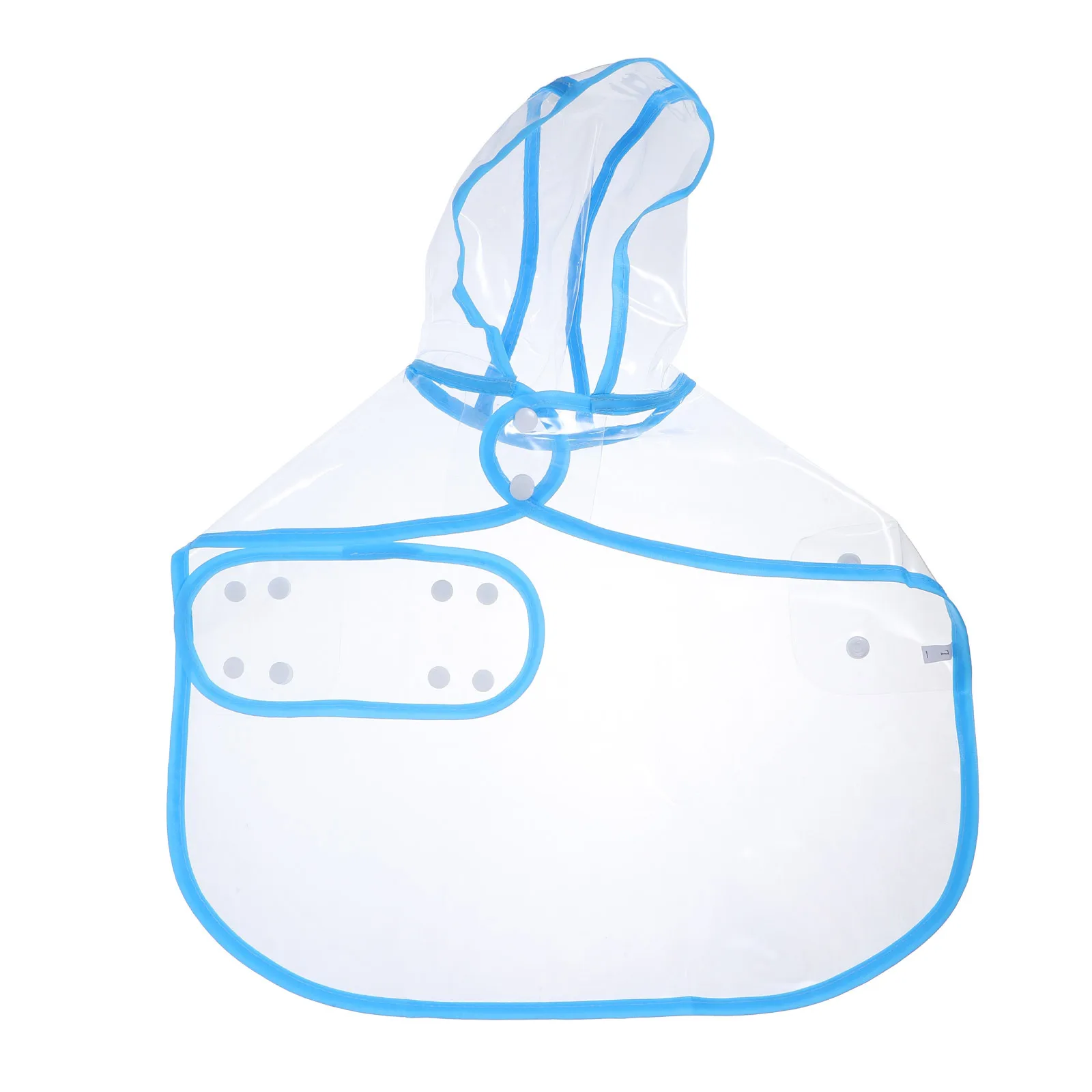 

Small Dog Waterproof Puppy Raincoat Transparent Rainwear Clothes Size L Blue Packable Lightweight Rain Poncho Puppy Raincoat