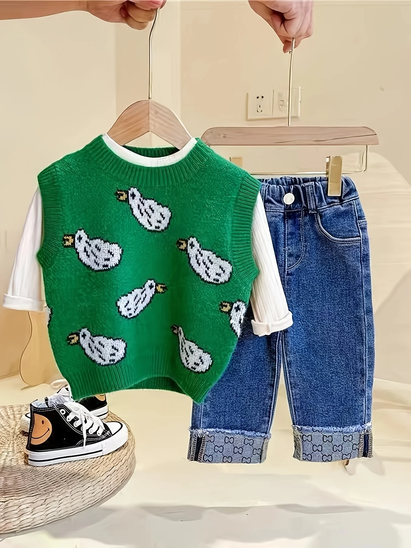 Frühlingskleidung für Mädchen, Neuer Stil Koreanischer Basis-Oberteil für Kleine und Mittelgroße Kinder, Stilvolle Weste für Baby-Mädchen – Detail 4