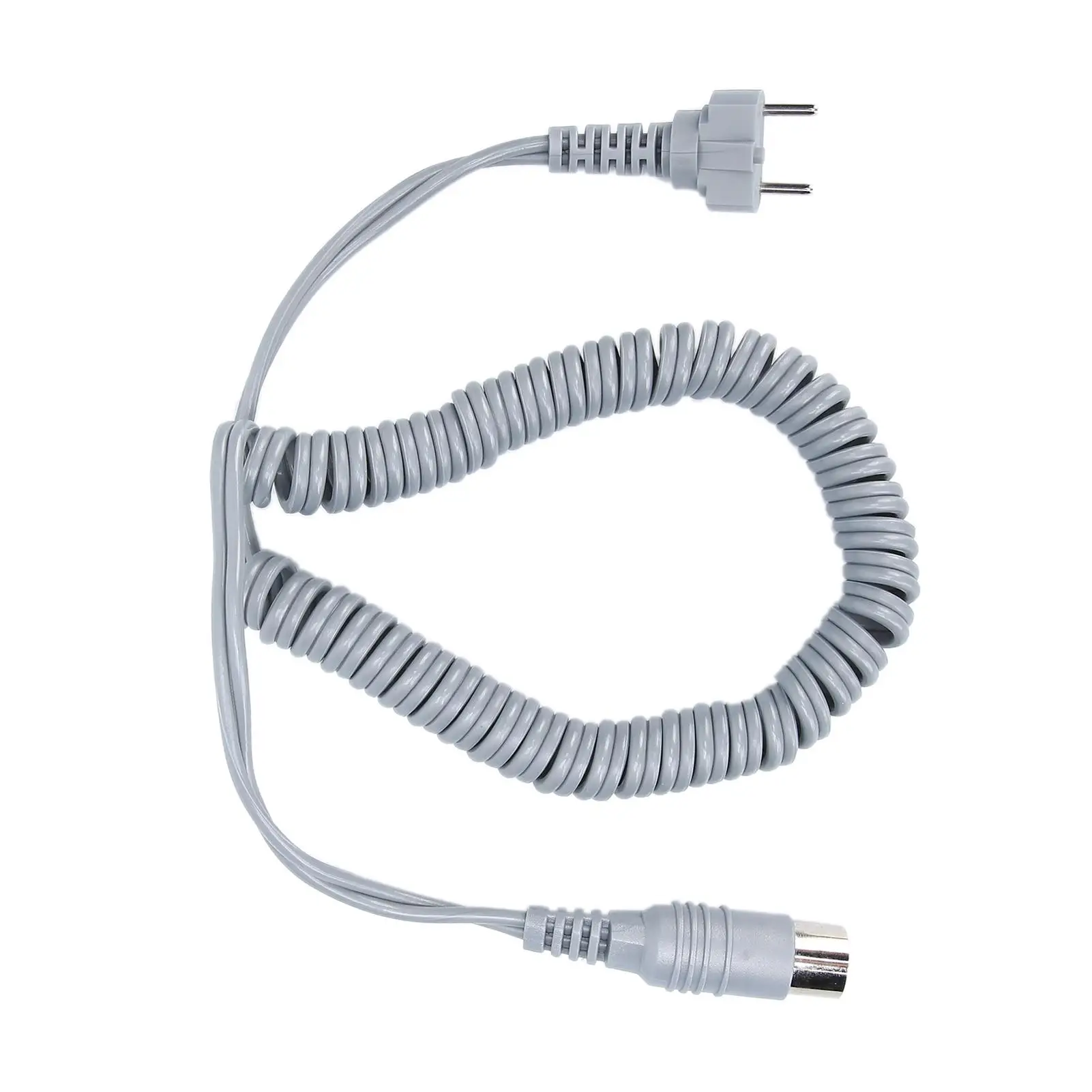 كابل طاقة قبضة كهربائية لملحقات آلة الأظافر باللون الرمادي