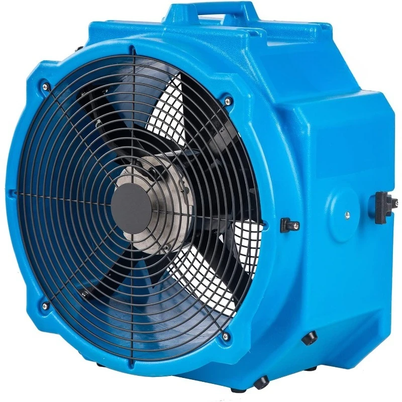 AM25AX 2-Speed 1/4 4000 CFM 18 بوصة منفاخ محرك الهواء بمروحة محورية مع مبيت قالب Roto لاستعادة أضرار المياه، Ai
