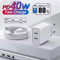 For Apple Original 40W Type C Fast Charger For iPhone 16 15 14 13 12 11 Pro Max Plus PD Charging Cable Charger Phone Accessories