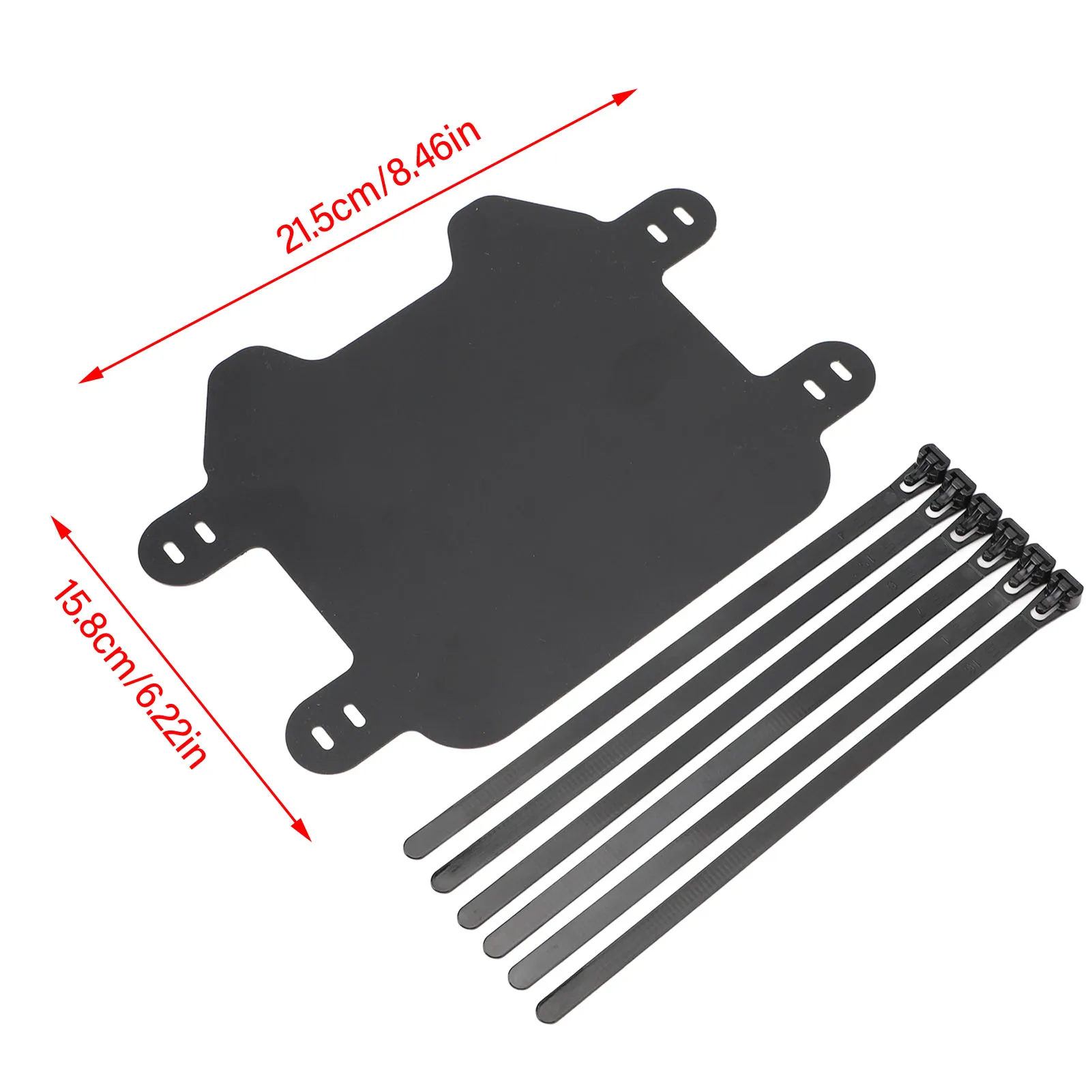 License Plate Perfect Fit High Toughness Long Lifespan Motorcycle Front Number Plate Matte Black for Light Bee Light S X