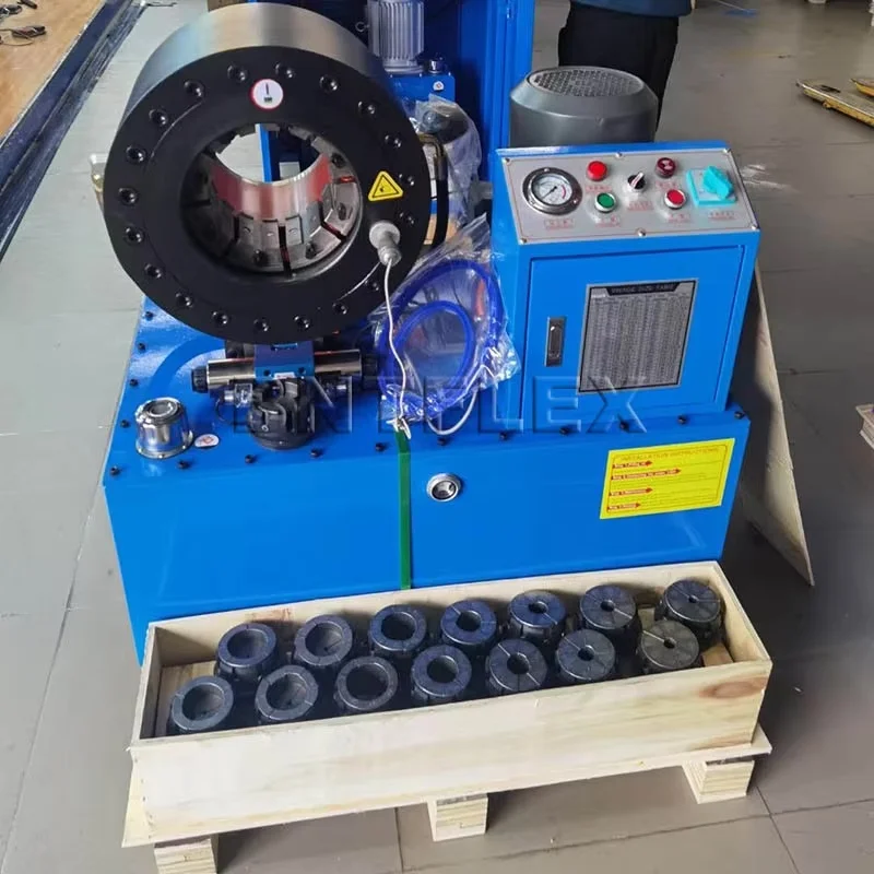 رائجة البيع 1/4 "حتى 4" ماكينة تجعيد الخراطيم الهيدروليكية/آلات صنع الأنابيب المطاطية/آلة الضغط على الخرطوم المكشكش