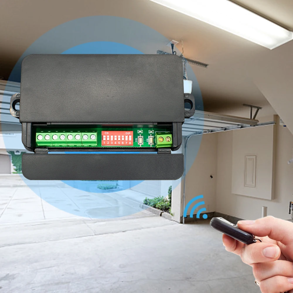 2CH باب المرآب استقبال 7-32 فولت وحدة التتابع العمل ل ATA PTX5 Merlin + Merlin M842 ، SEIP TM 60 ، HERCULIFT ، Centsys التحكم عن بعد