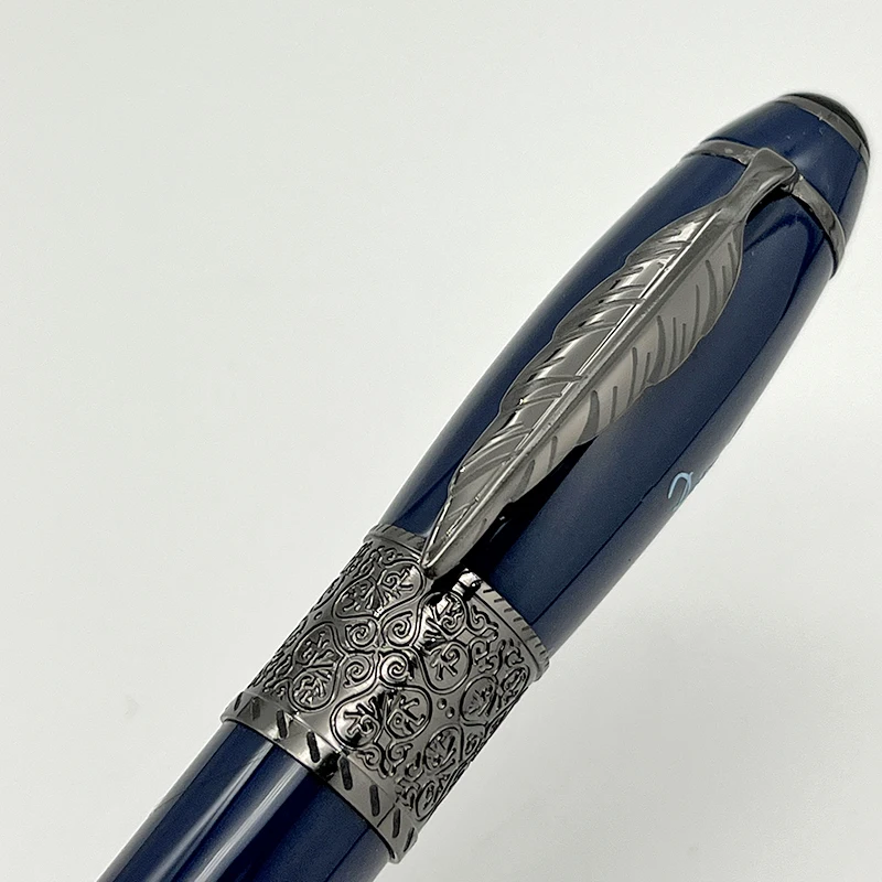 Lanlan MB Luxury Design Fountain Rollerball Pens Daniel Defoe Maple Clip Blance With Serial Number