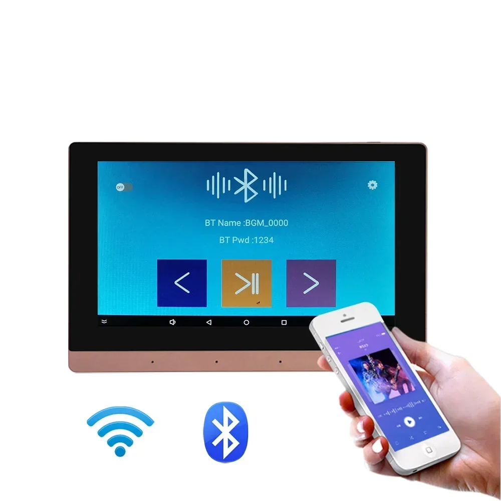 Smart Bluetooth Wall Amplifier Panel Music Amp with Dual Audio Zone Control Suitable for Residential Home Consumer Electronics