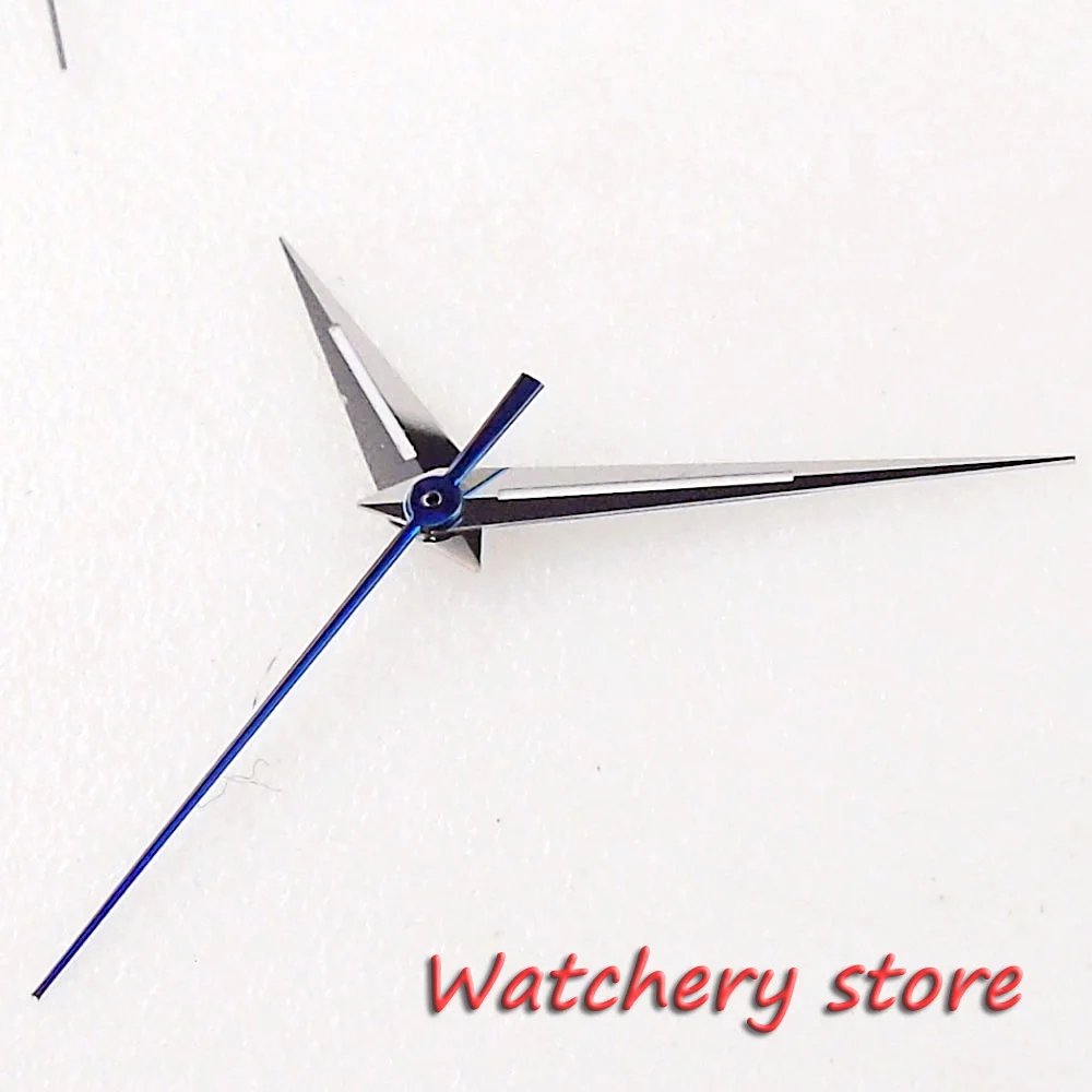 Blue Second hands Silver Pointed Watch Hands For NH35 NH36 7S26 ETA 2824 PT5000 Automatic Movement Mens Watch Parts